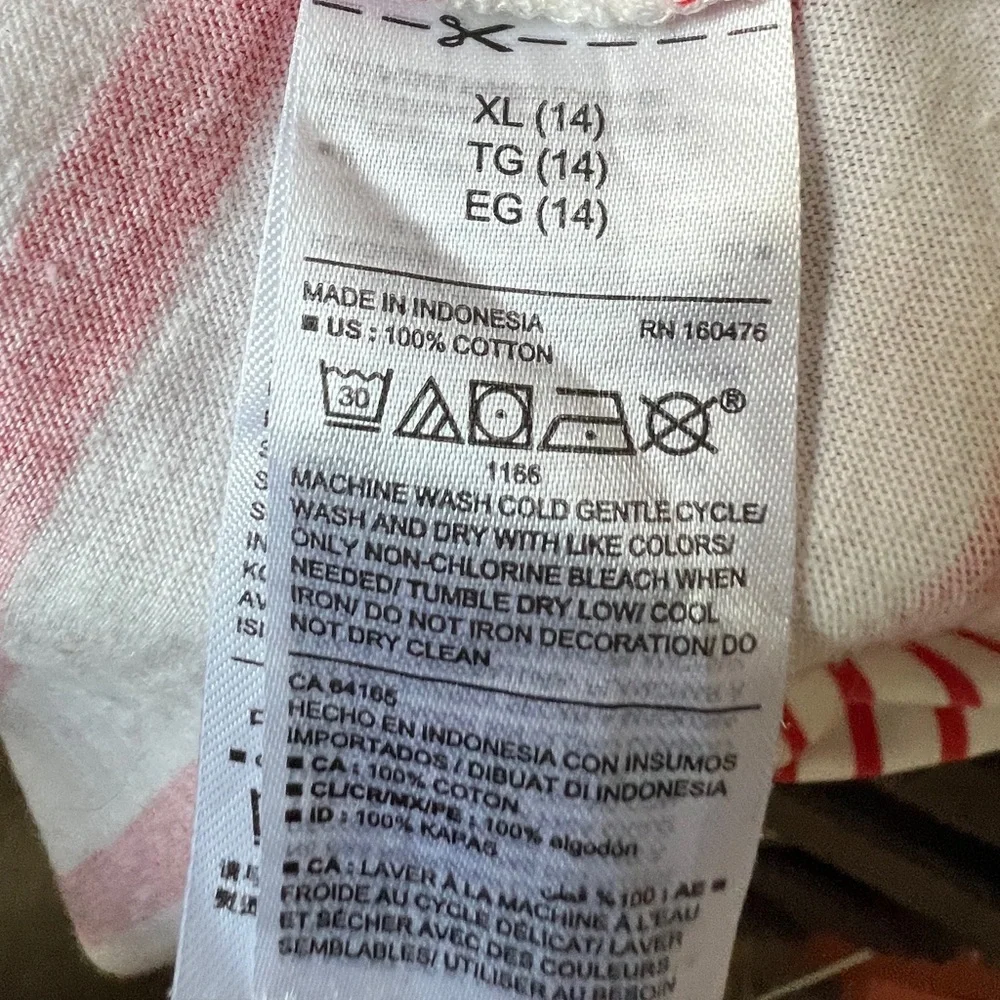 OLD NAVY Girls Tank in Red Stripe XL (14)